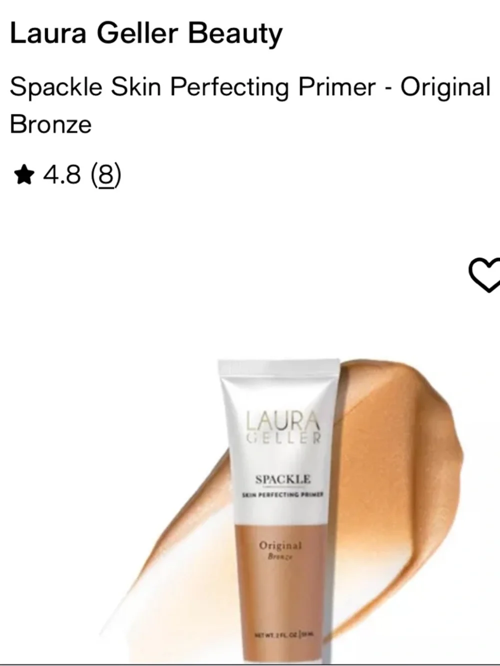 Laura Geller Spackle Skin Perfecting Primer - Original Bronze
